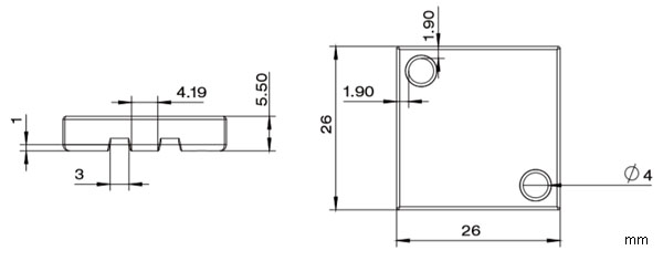 OPP2626 RFID Tag size