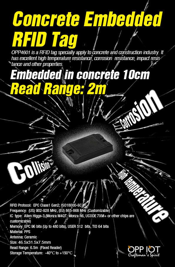 Concrete Embedded RFID Tags