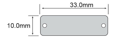 RFID抗金屬電子標簽PCB3310尺寸