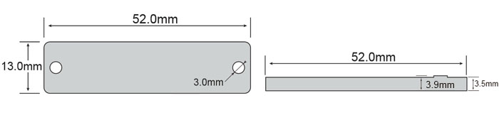 超高頻標簽PCB5213尺寸